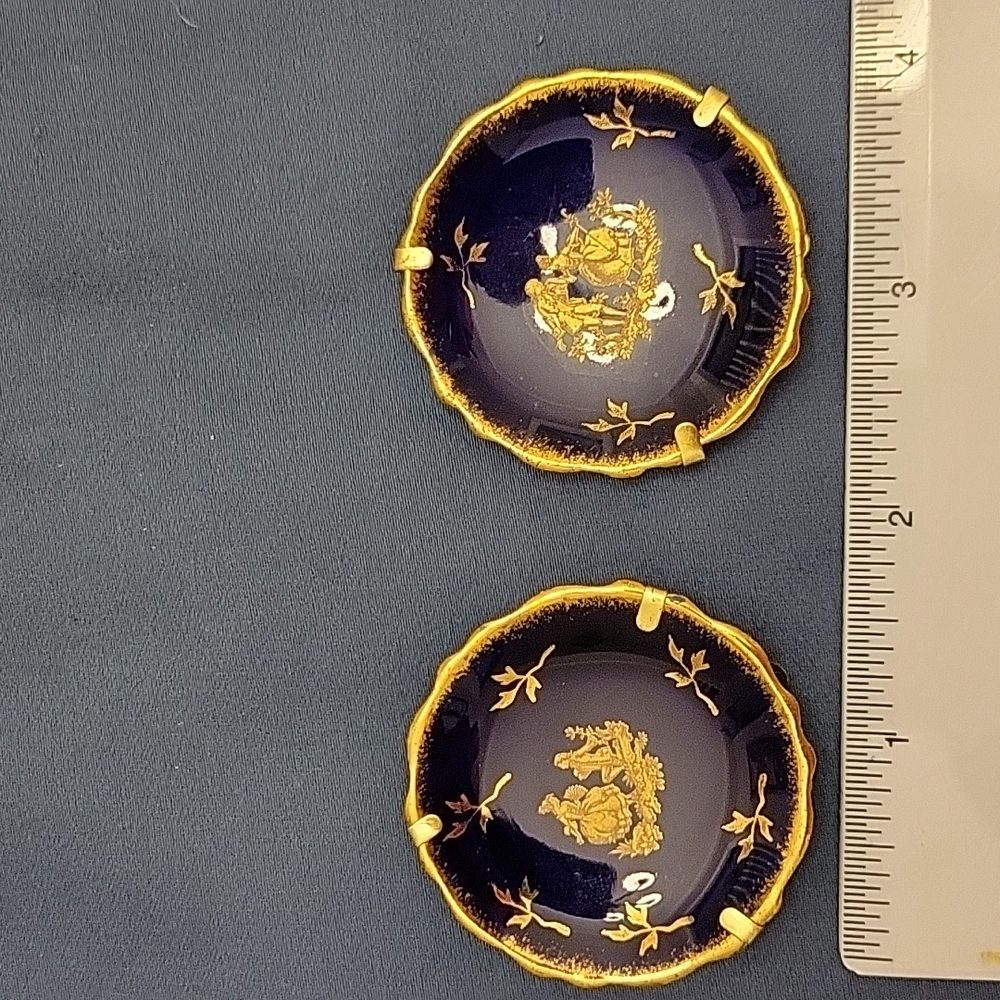 2 Limoges collectable mini plates